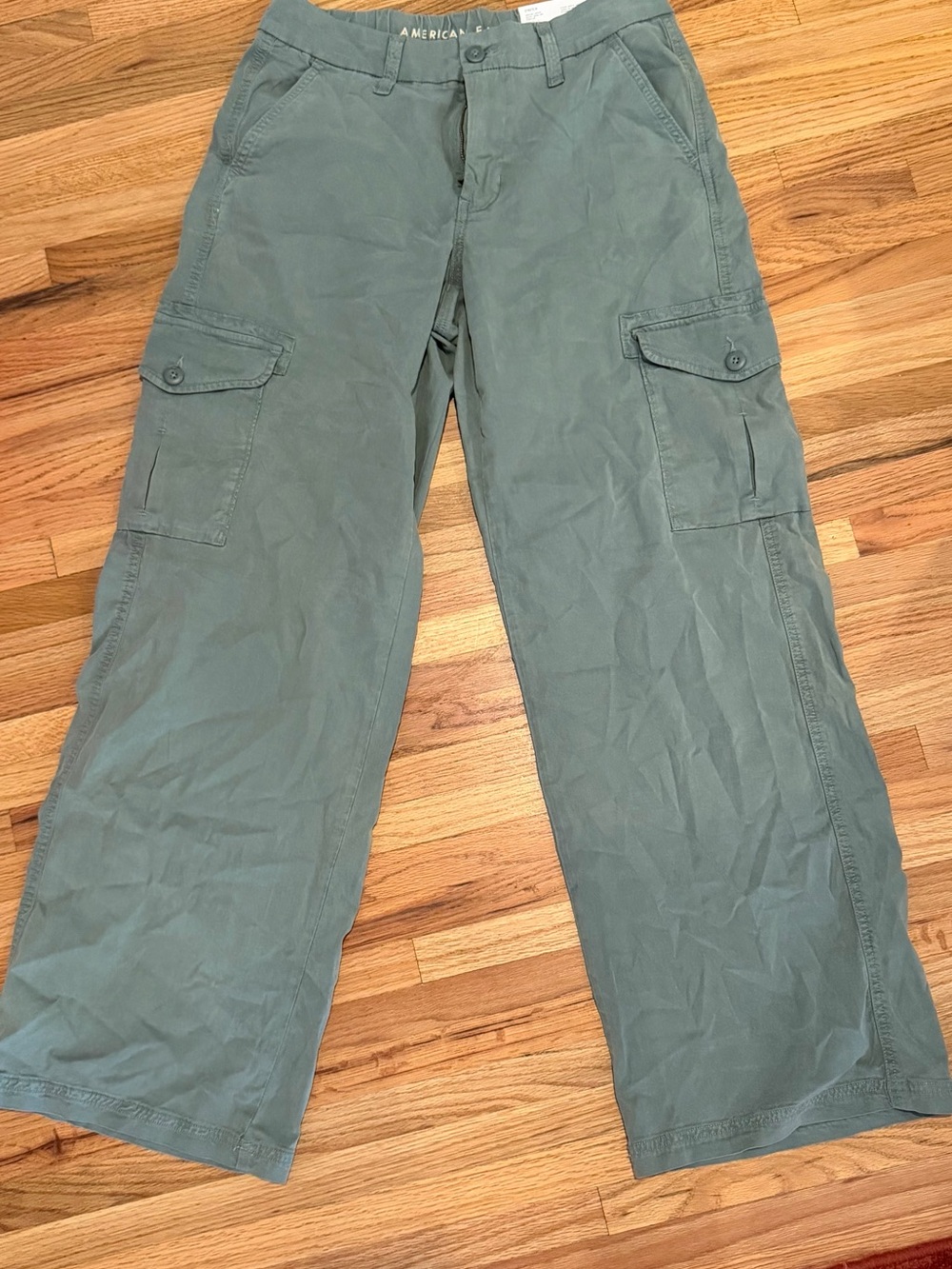 American Eagle Outfitters Women’s Cargo Pants - Olive Green